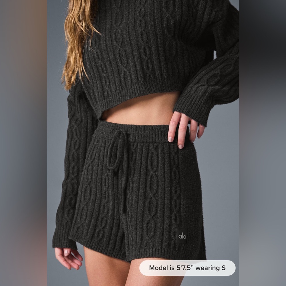 ALO Yoga Gray Knit Sweater